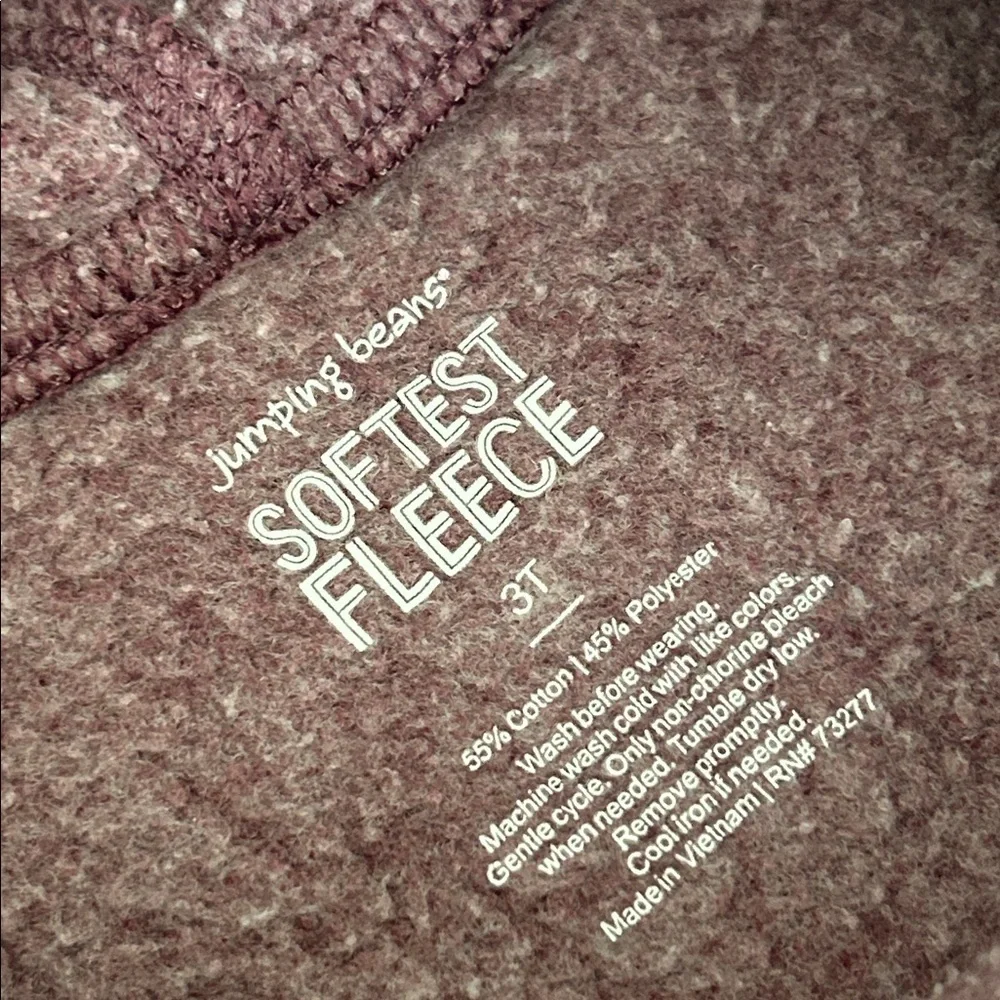 Jumping Beans Softest Fleece in Burgundy
